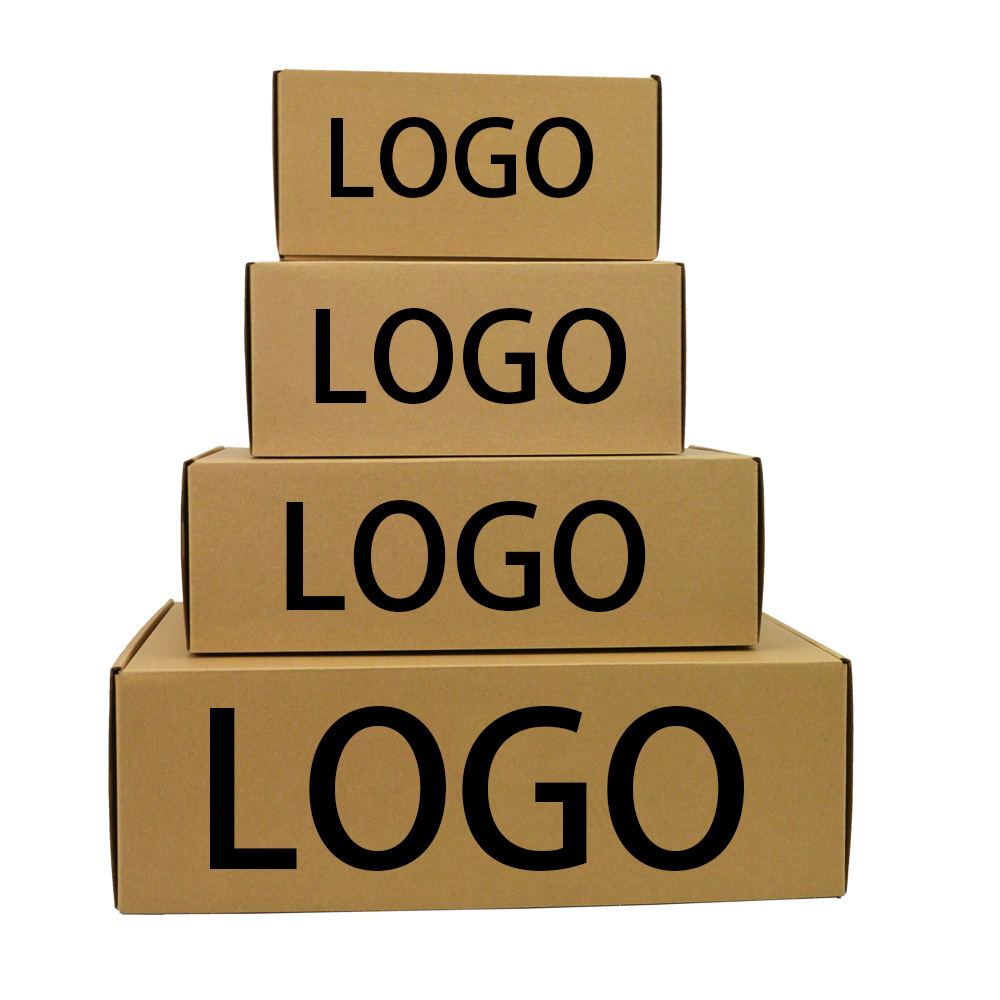 Mail Moving Carton Box Logo Printed Black Paper Cardboard Packaging Mailing Mailer Boxes With Custom Corrugated Shipping Box