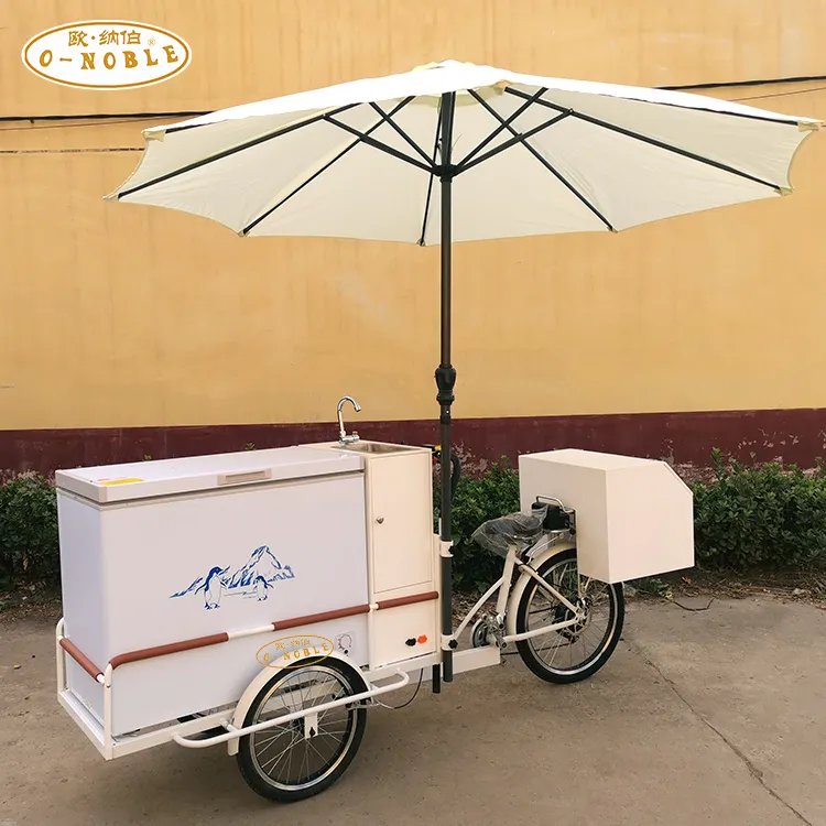 Electric ice cream bike for sale cool drinks bike mobile shop