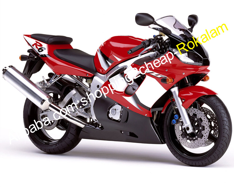 Для Yamaha обтекатель части YZF600 YZF 600 R6 YZFR6 1998 1999 2000 2001 2002 YZF-600 ABS Красный Белый Кузов обтекатели комплект