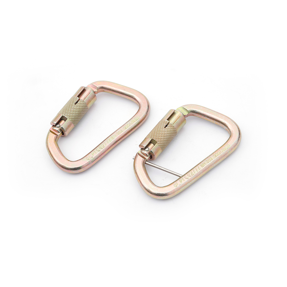 MODIFIED-D Steel Heavy Duty Carabiner 45kn Automatic Twist Lock Carabiner 30kn Outdoor Carabiner 30kn