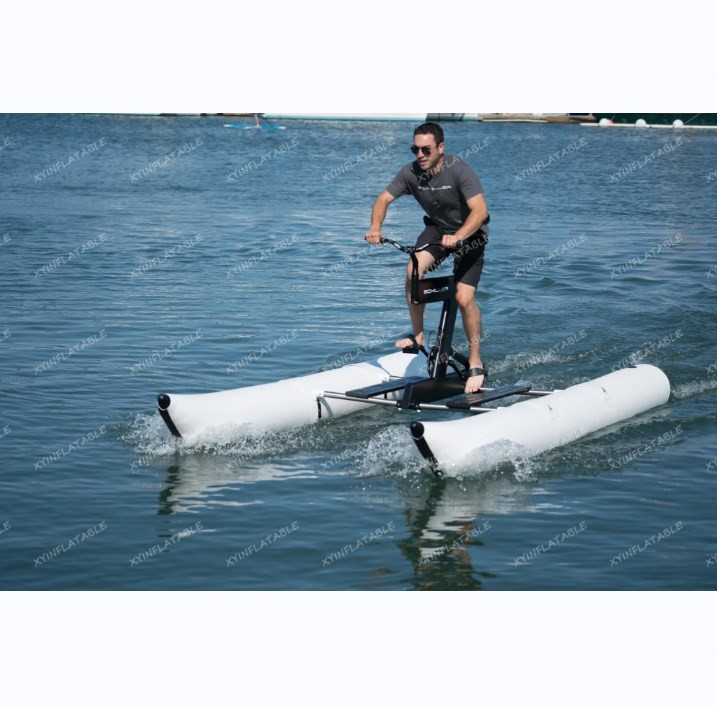 Custom inflatable PVC pontoon tubes floating water bike pedal boat buoy