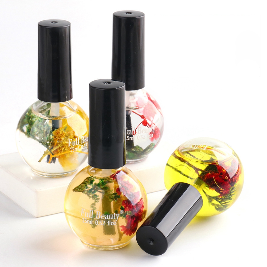 Beauty Personal Care Nail Suppliers moist Dried flowers plant Nail Cuticle Revitalizer Oil For Finger skin Care
