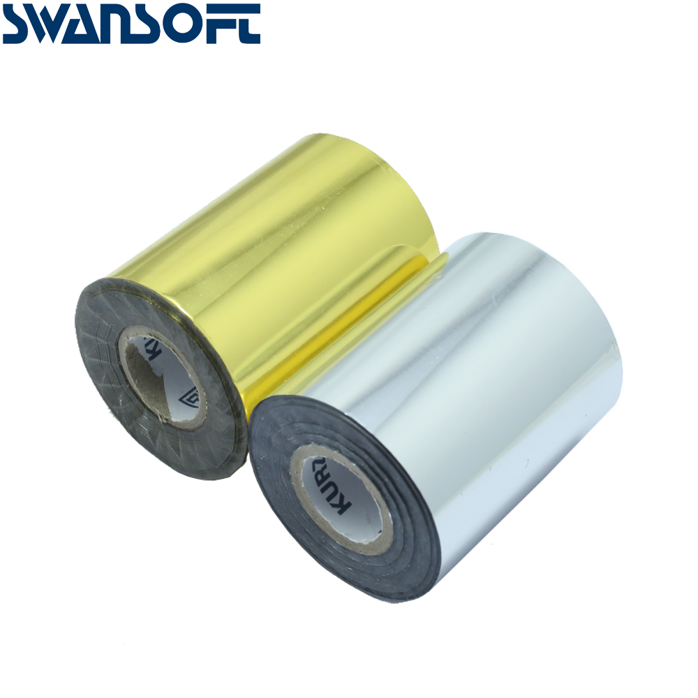 Штамповочная бумага для горячей фольги SWANSOFT, золотистая/серебристая, маленького размера, 6 см * 120 м, для штамповки, сделай сам, приглашение, логотип, эконом-выбор