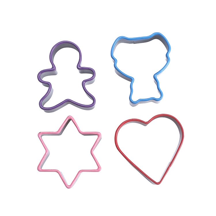 Metal custom star stainless steel cookie cutter set Christmas Day cookie mould