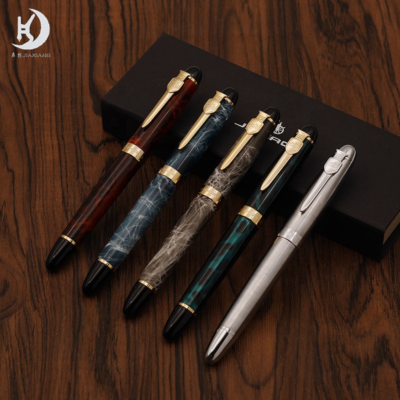 Jinhao 450, в наличии, ручка с зажимом, под заказ, роскошная чернильная авторучка с логотипом в коробке, канцелярские товары