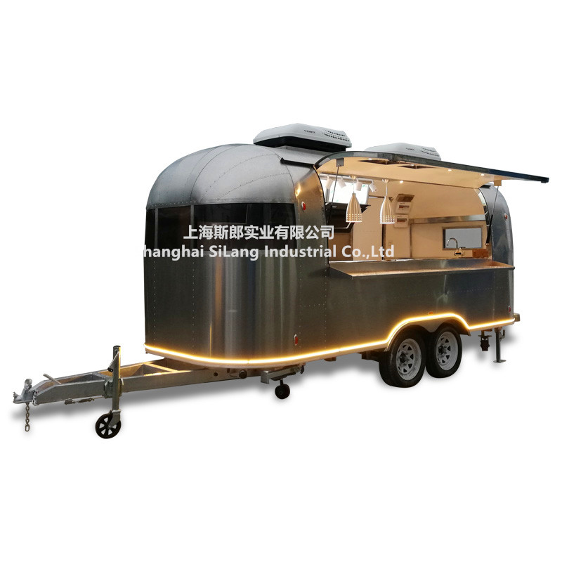 Airstream look, Лидер продаж, Мобильная тележка для гамбургеров, фургон airstream, фургон для еды, трейлер для еды airstream