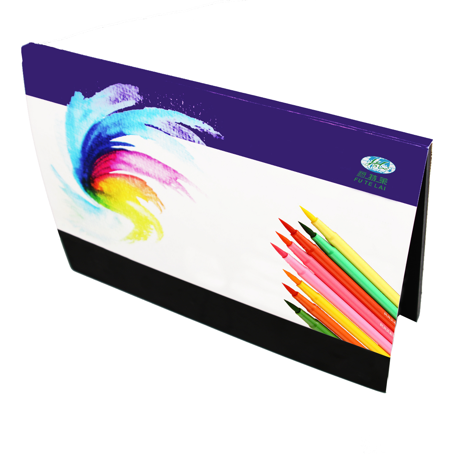 watercolor block black paper for drawing aquarelblok 300g
