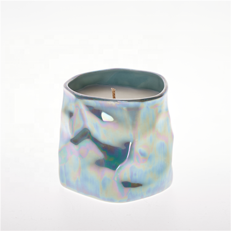 Fashion Spa Hospitality Gift Soy Wax Sapphire Lotus Scented Candle Cup