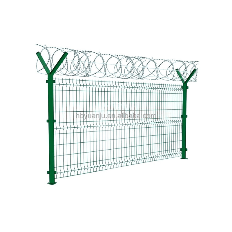 chain link wire mesh fenceblack wire mesh fenceairport prison barbed wire fencewire mesh fence propairport prison fence