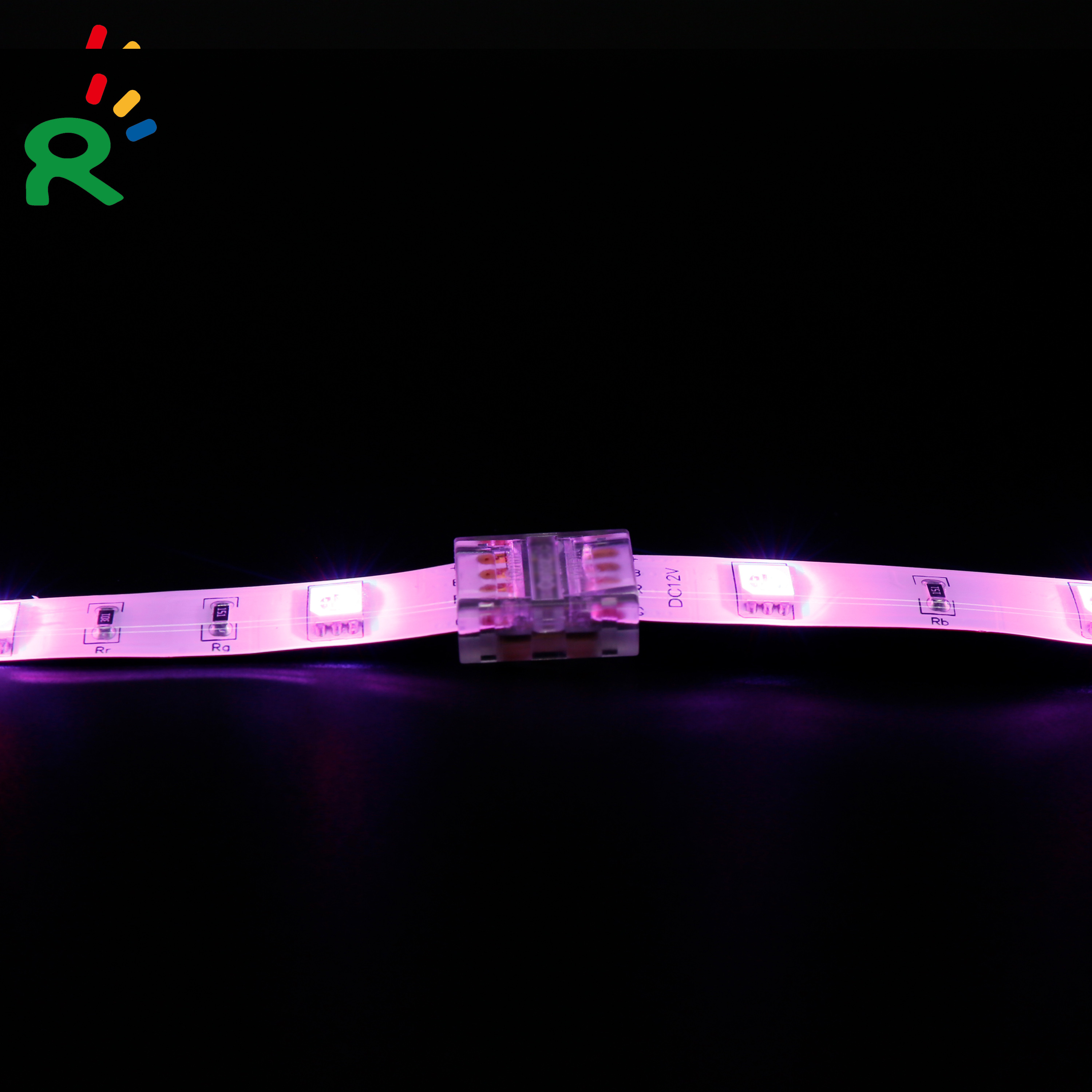 4-контактный цветных (RGB) светодиодных лент света разъемы 10 мм solderless разъем заднего хода Авто запасные части удлинитель для SMD5050 многоцветная светодиодная полоса