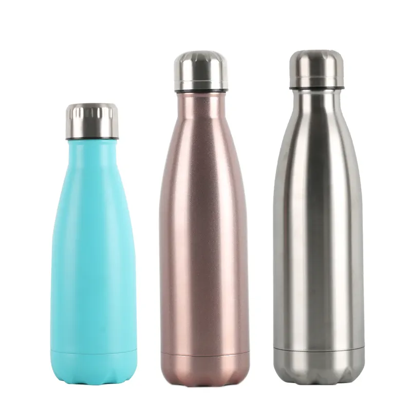 500ml Cola Water Bottle Shaped Water Cola Mug Vacuum Flask Double Wall 17oz Stainless Steel Cola Shaped Water Bottle Thermos