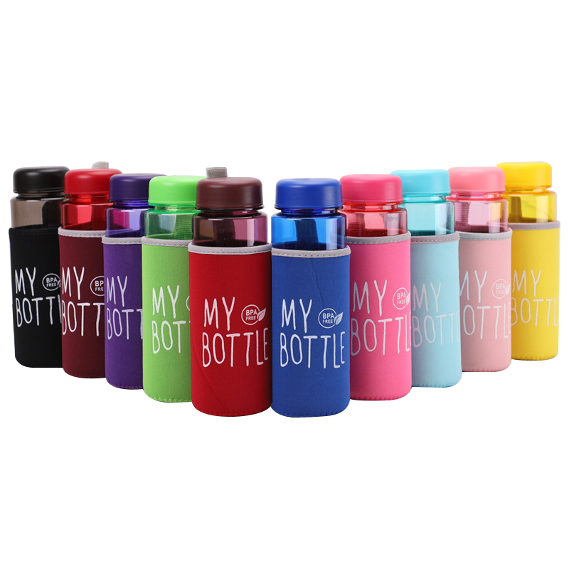 YIWU COOL Custom My Bottle 500 мл спортивный питьевой одноразовый экологически чистый фильтр пластиковая бутылка для воды