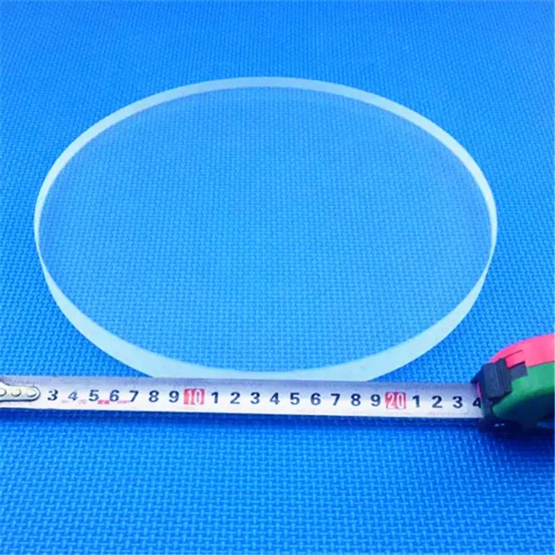 HM Clear Arc Fused Quartz Glass Plate Circular Optical Window