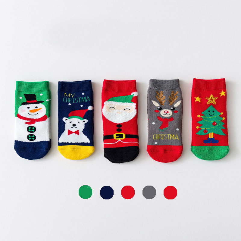 Autumn Winter Thick Kids Socks Christmas Gift Sock for Girls Boys Children Cotton Fabric Warm Socks