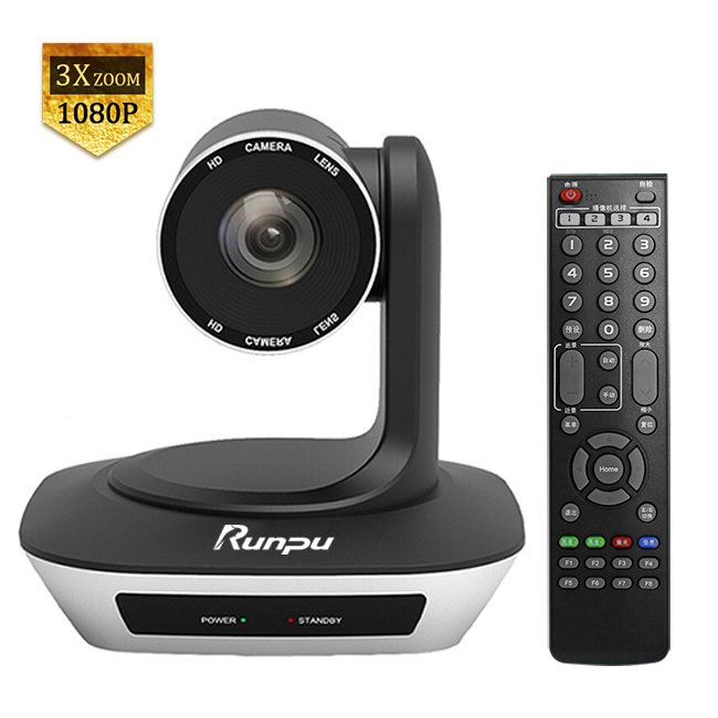 V3 английская 3X Видео PTZ камера 1080P 100 широкоугольный зум Конференц-камера Инфракрасный пульт 255 Предустановленная веб-камера HD оптический зум