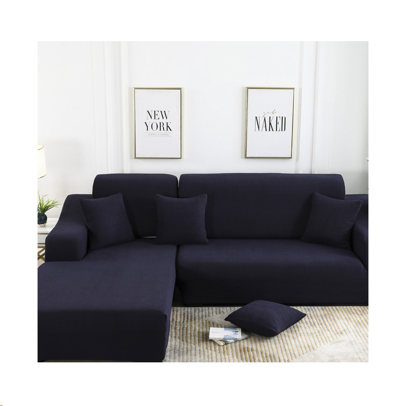 high quality spandex polar fleece sofa cover couch clipcover L-shaped sofa cover