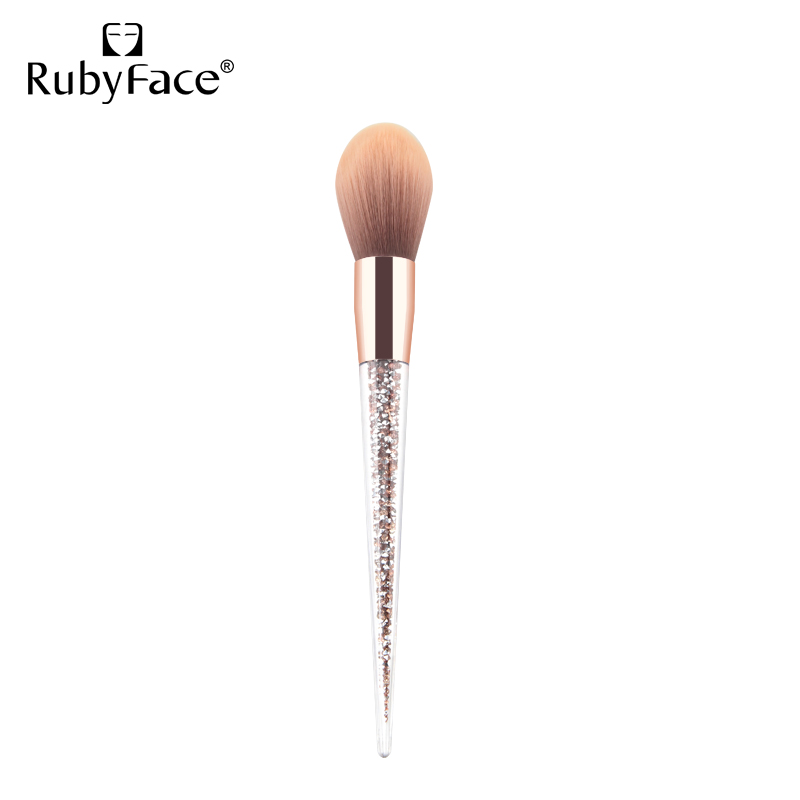 Оптовая продажа со склада, алмазная ручка RubyFace, одиночная кисть, косметический инструмент, макияж для кистей для лица и пудры