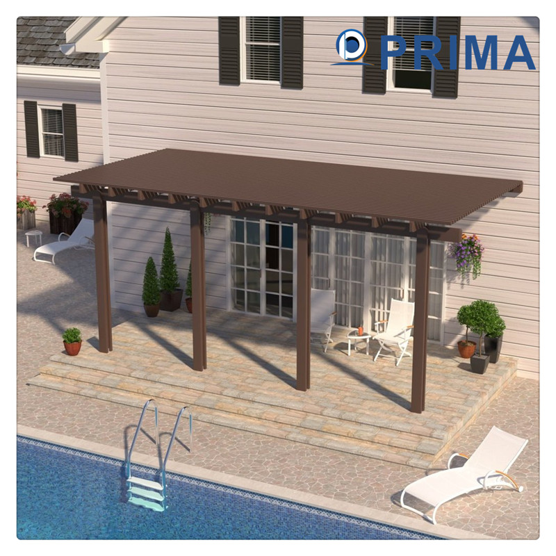 Customized Modern Louvered Roof Aluminum Pergola Sunshade Waterproof Folding Pergola Roof Awning Motorized Arch Arbour Pergola