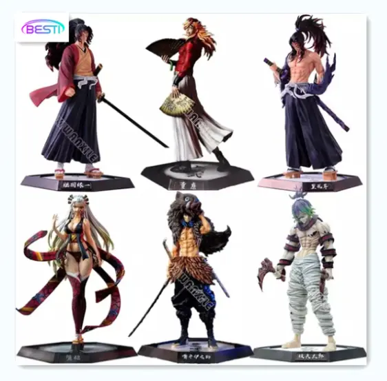 Аниме-фигурки GK Demon Slayer, Kimetsu no Yaiba, Giyuutarou, Daki, Tsugikuni, Yoriichi, Kokushibo, Douma, 30 см