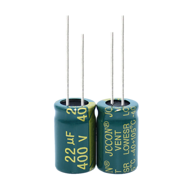 400v22uf 400v10uf JCCON зеленый золотой источник питания Высокочастотный низкостойкий алюминиевый электролитический конденсатор