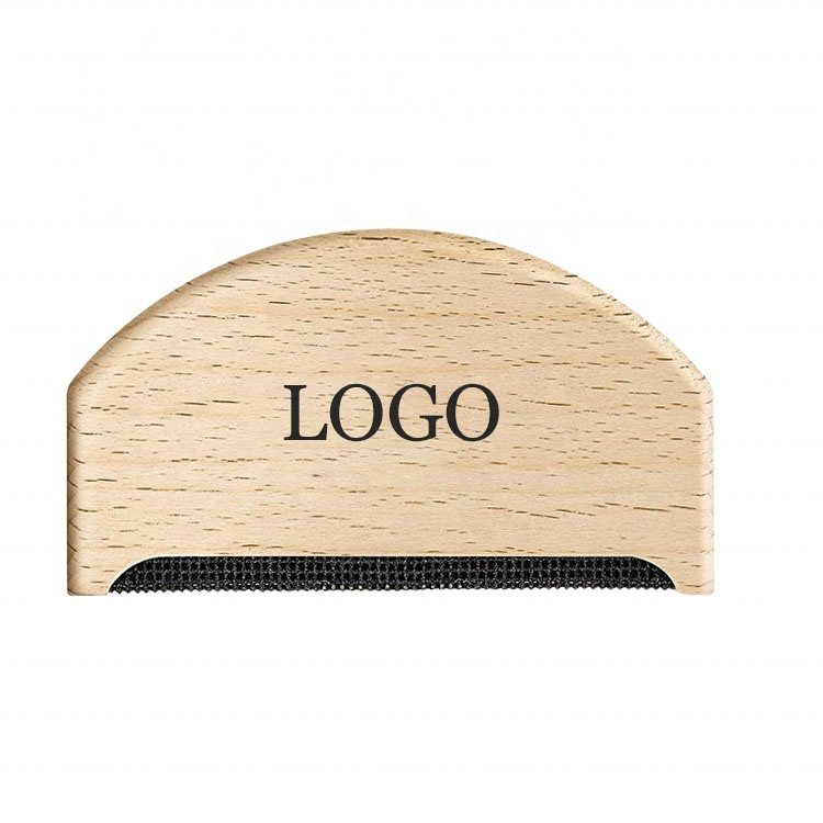 Amazon hots Custom Logo Natural Wooden Cashmere Comb Portable Wool Pilling Sweater Comb with Eco Friendly