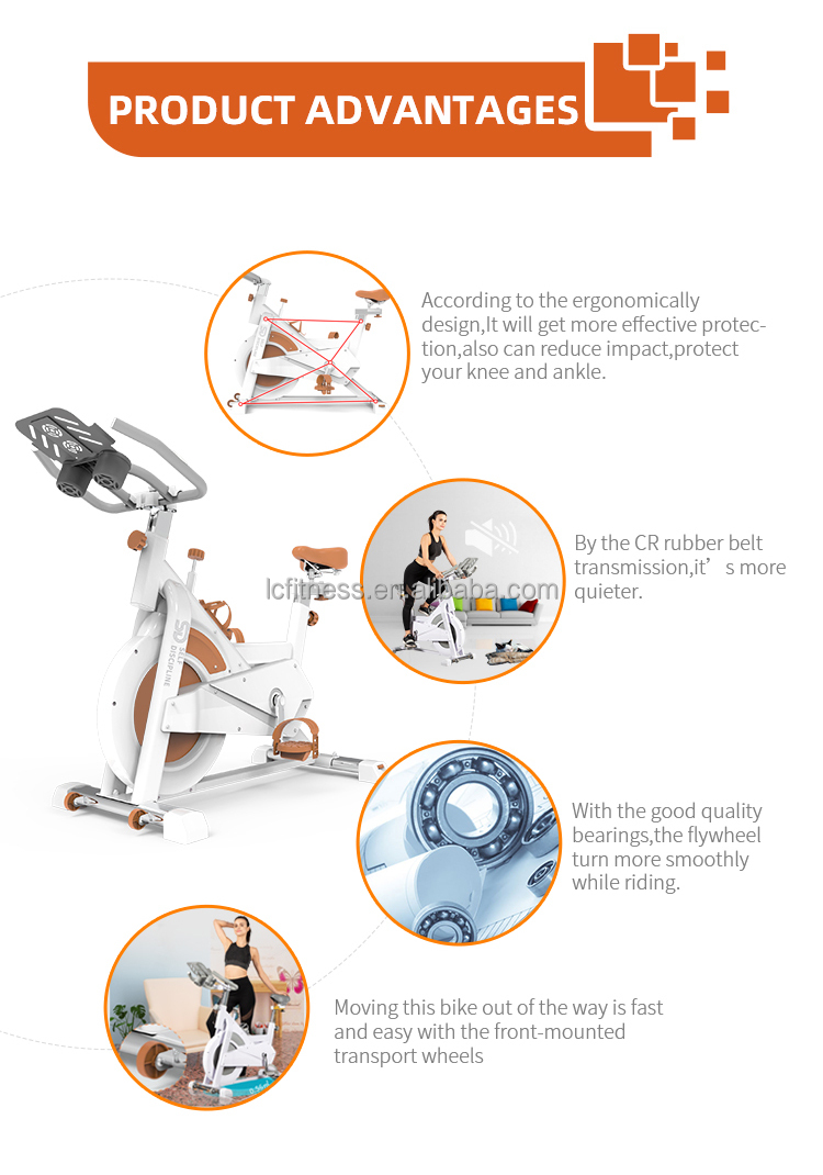 SD-S77 Factory price wholesale fitness equipment fitness Indoor Spin Spinning Bike With Screen