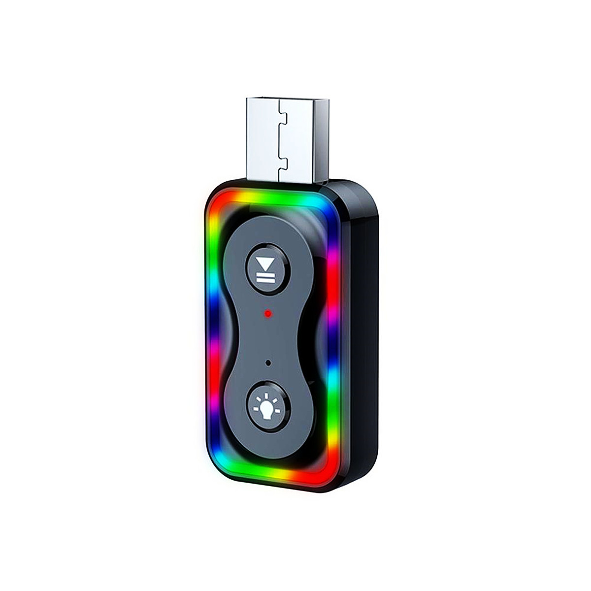 Цветной свет 2 в 1 Usb Адаптер гарнитура автомобильный комплект 3,5 мм Aux аудио приемник беспроводной приемник передатчик