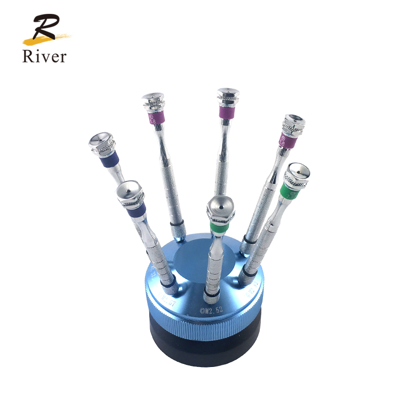 wholesale optic processing center use 7 pieces eye wear glasses repair screws tools set glasses frame optical tool kit