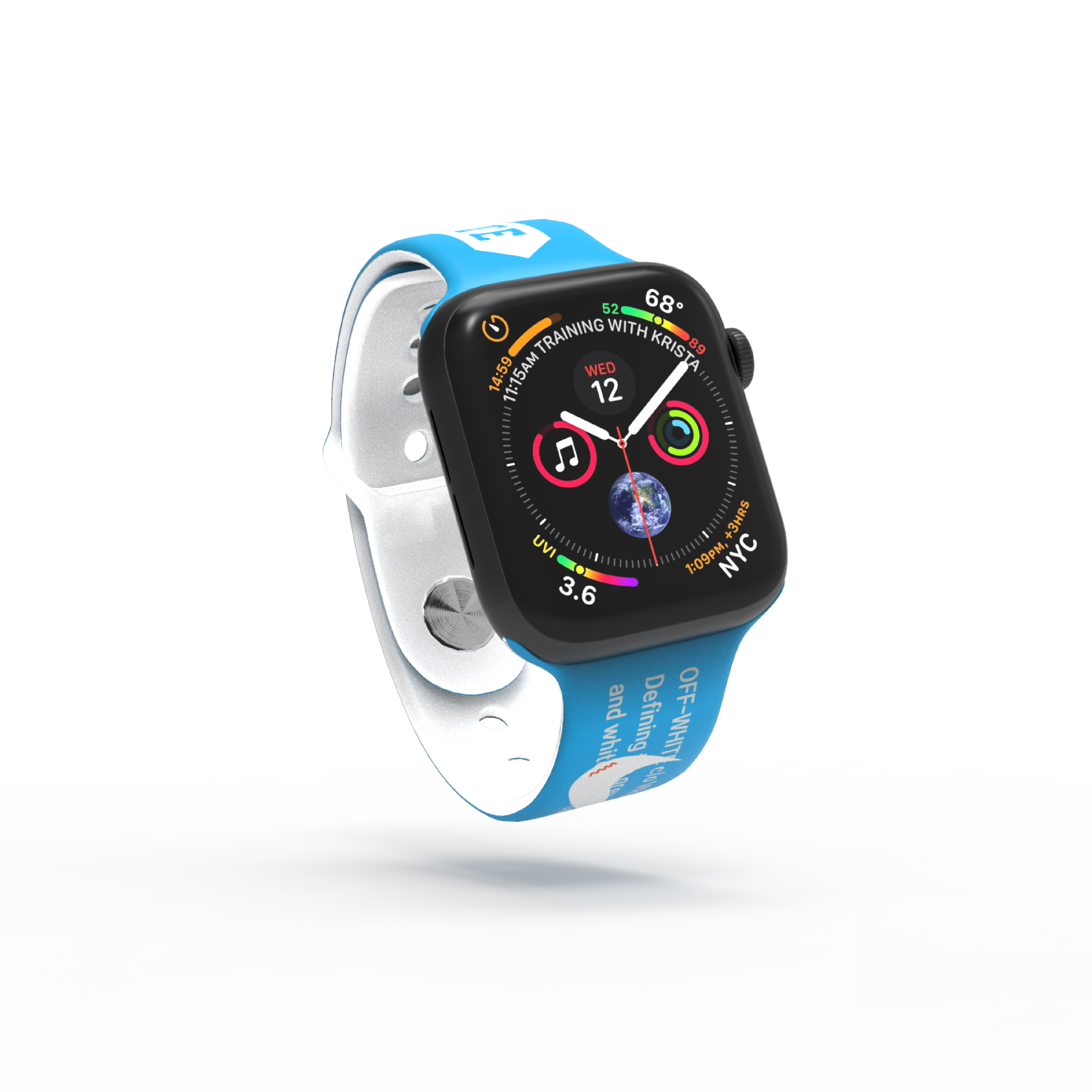 Модный ремешок apple watch Series 4 5 6 44 мм для спортивного ремешка в стиле хип-хоп, apple watch для 38 мм 40 мм