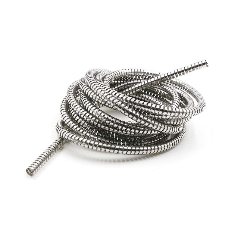 High Quality Customized 304 Stainless Steel Flat Wire Long Spring Tube Pull Pipe Plumbing Shower Hose