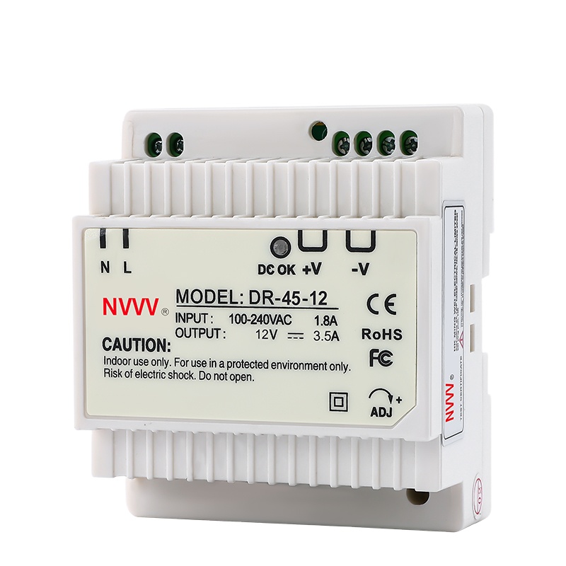 Nvvv DR-45w-12v Промышленный Блок питания переменного постоянного тока 45В максимум импульсивный источник питания на din-рейку 12v 3.75A импульсный источник питания светодиодного табло для промышленного