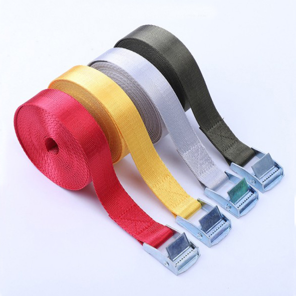 Wholesale multiple sizes metal cam lock buckle car cargo lashing belt heavy duty nylon ratchet tie down straps