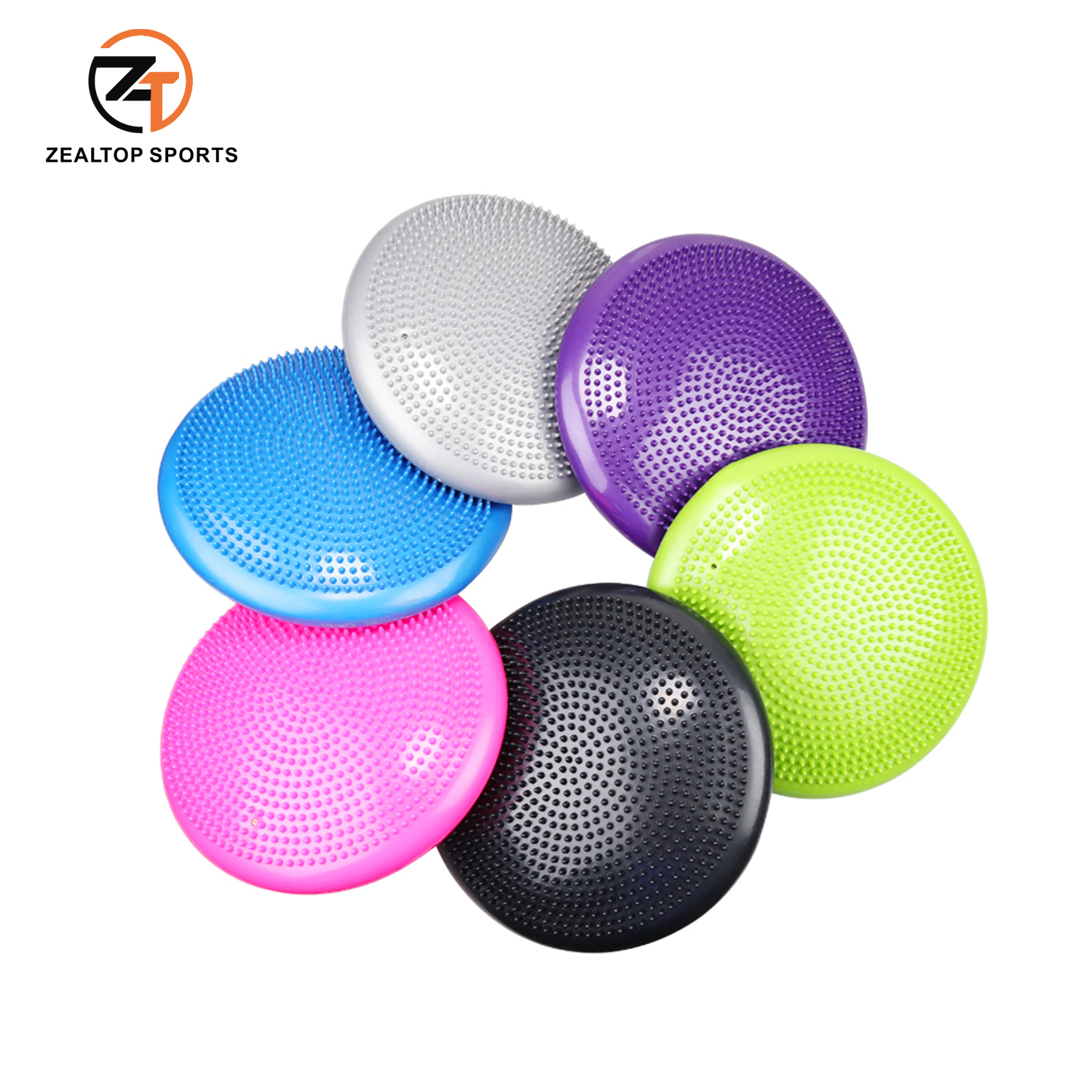 Pvc fitness balance pad yoga balance ball trainer plate Inflated massage mat