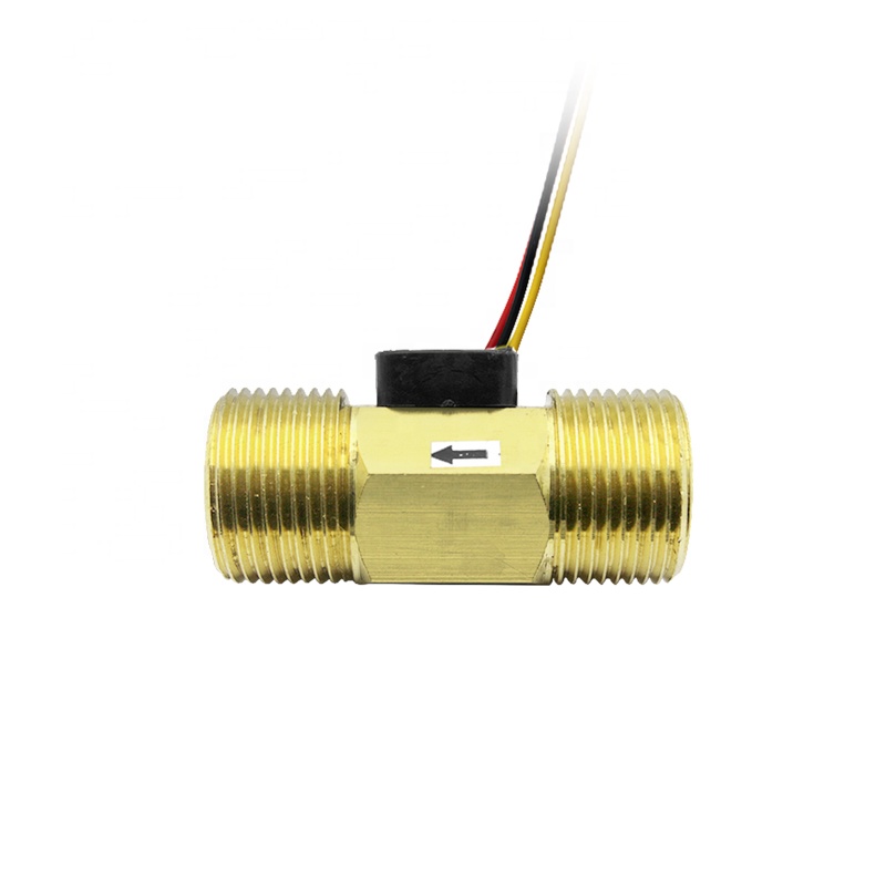 NPT G 3/4 Inch Brass Copper Magnetic Hall Effect Water Pump Flow Rate Meter Sensor 4-20ma Liquid Flow Switch Low Price