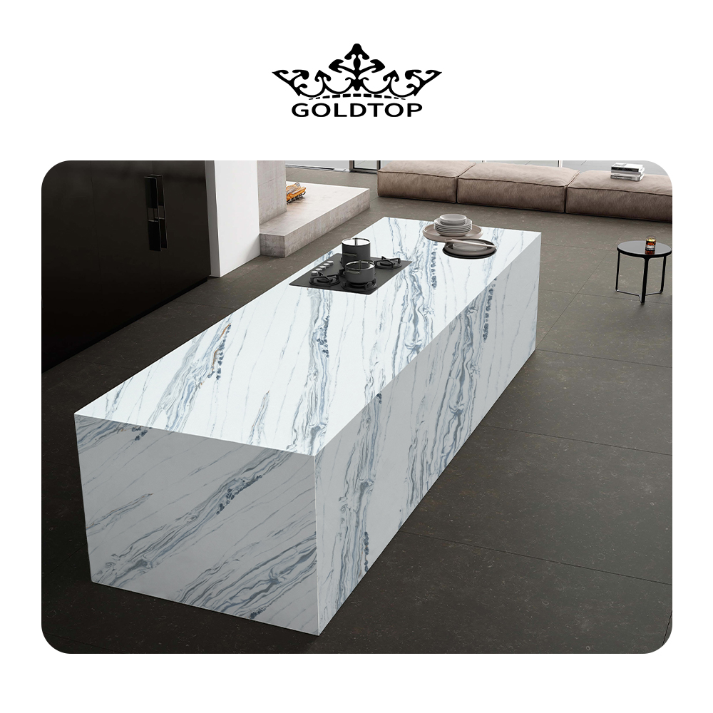 goldtop OEM/ODM Quartzo Kitchen Countertop Quartz Stone zero silicon 5067 Palissandra Extra quartz slabs for countertops