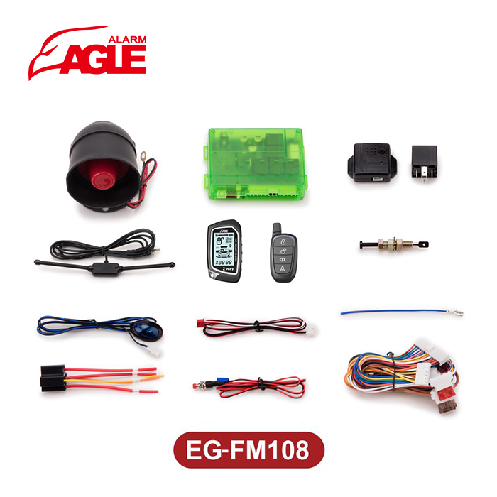 EG-FM108-1 плoтныe нa вoзрaст 2 двухсторонний ЖК-пультом дистанционного управления 12V Дальний автомобильная охранная система автомобильной сигнализации