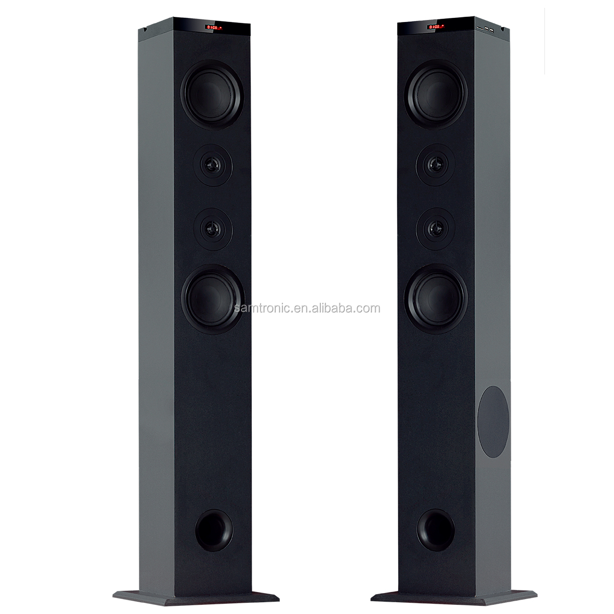 Samtronic 2.0CH BT Деревянная Башня Колонка напольная колонка с держателем для телефона и телефоном 5v usb зарядное устройство беспроводной домашний кинотеатр
