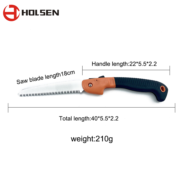 Складная пила из стали HOLSEN ABS с ручкой 65Mn
