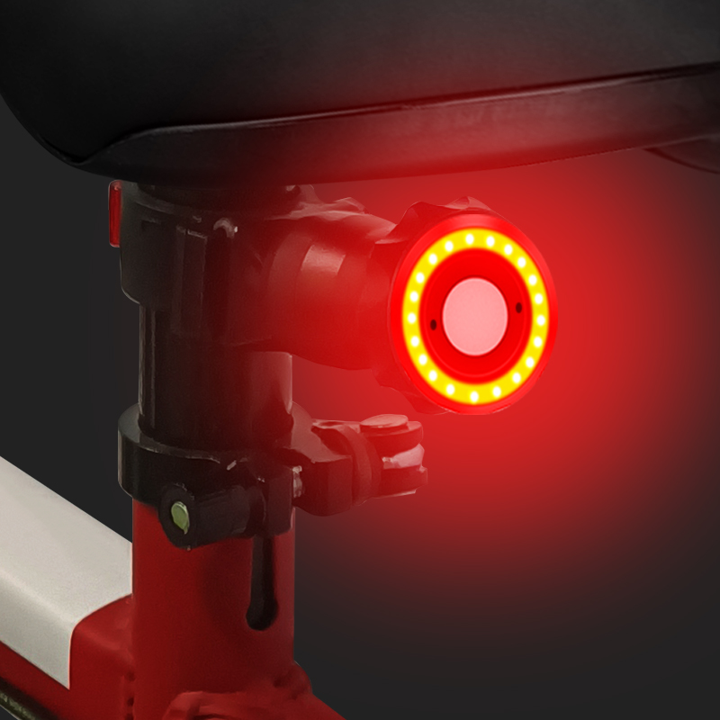 New Intelligent Brake Sensor Bicycle Taillight 6 Modes Type-C Rechargeable Waterproof Smart Flash LED Bike Rear Light