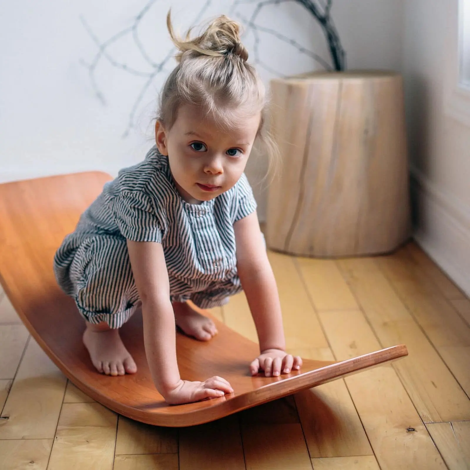 Winning Wholesale Wooden Yoga Balance Board Montessori Fitness Curved Board Toy Kids Rocker Wobbel Wobble Balance Board