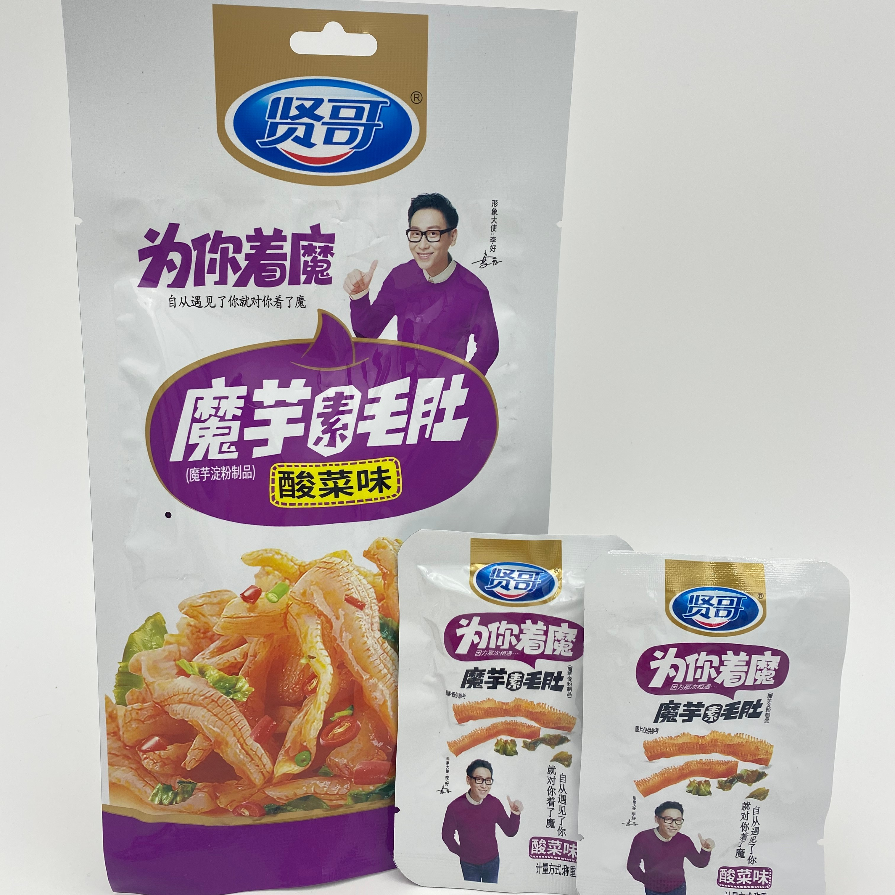 Здоровое пищевое средство 0 fat XIAN GE of konjac, Мао живот 58 г (на вкус капусты) Spiciness