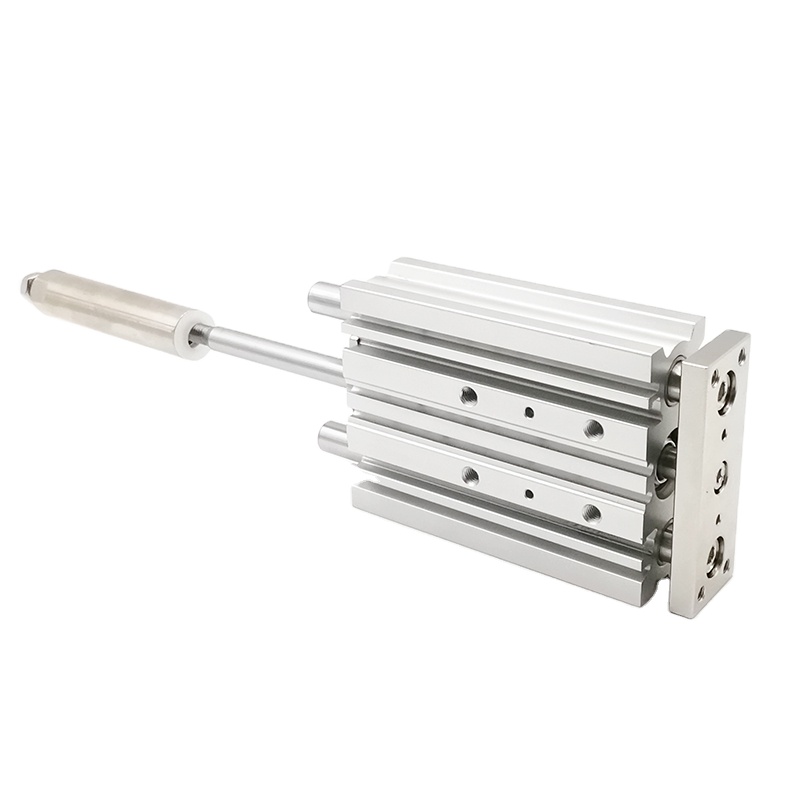MGPM SMC size Compact Guide Cylinder BORE 12 16 20 25 32 40 50 63 adjustable Stroke Three-Shaft Cylinder