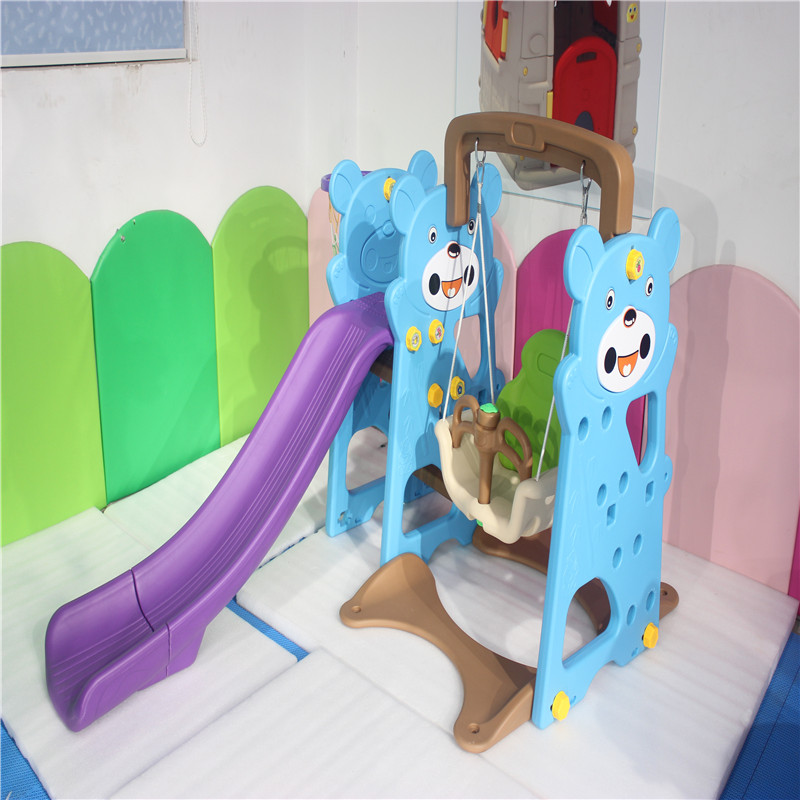 Детские пластиковые горки и качели 3 в 1, игрушки для детей