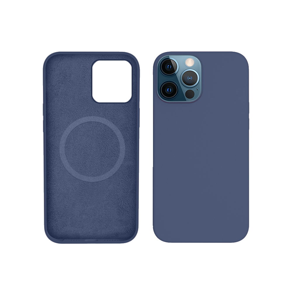 Mobile charging magnetism ring clear phone case for iphone 12 / 12 pro max / 12 mini liquid silicone back cover