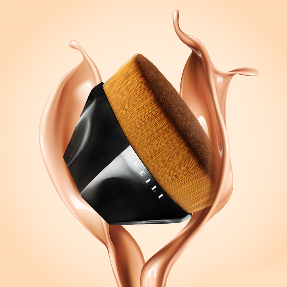 BEILI New Arrival Petal Magic Foundation Brush With Storage Box private label custom logo