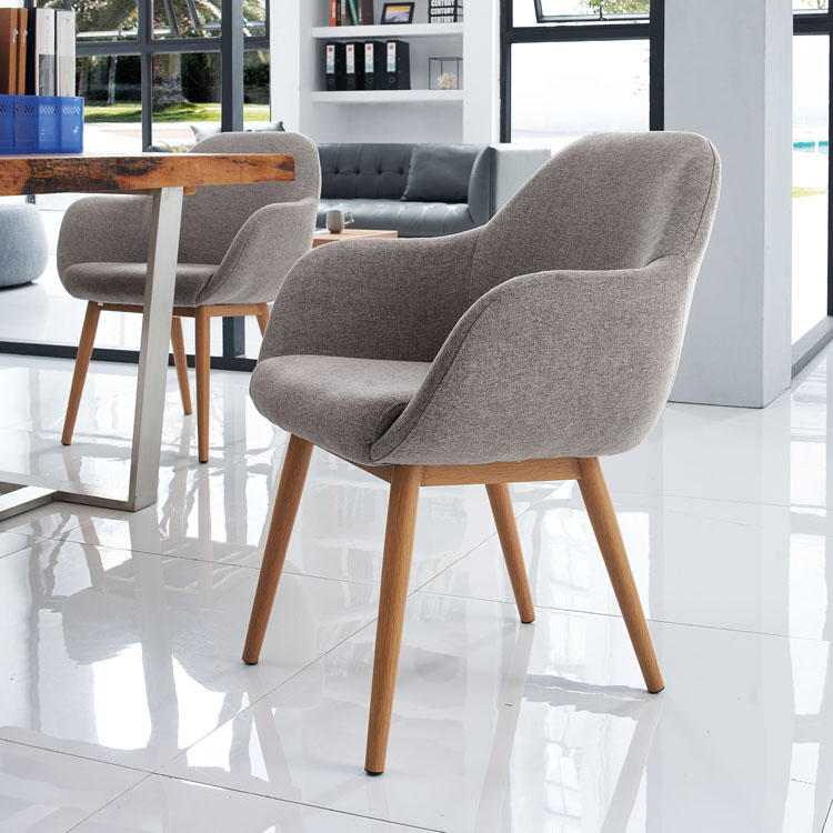 Restaurant armrest chair modern velvet fabric chair for hotel dining chairs italian chaise restaurante for cafe diner