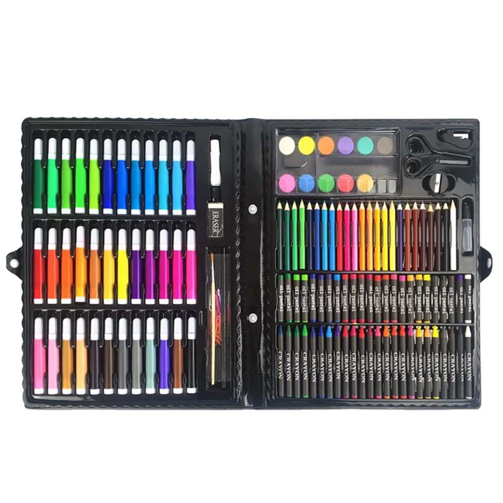 150 шт. Дети ручка для удаления налета и карандаш crayon акварель кисти Детские Подарочные канцелярские принадлежности рисунок набор