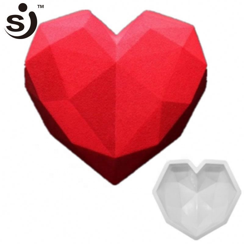 Сертифицированная LFGB 3d силиконовая форма для торта с человеческим сердцем для муссового торта