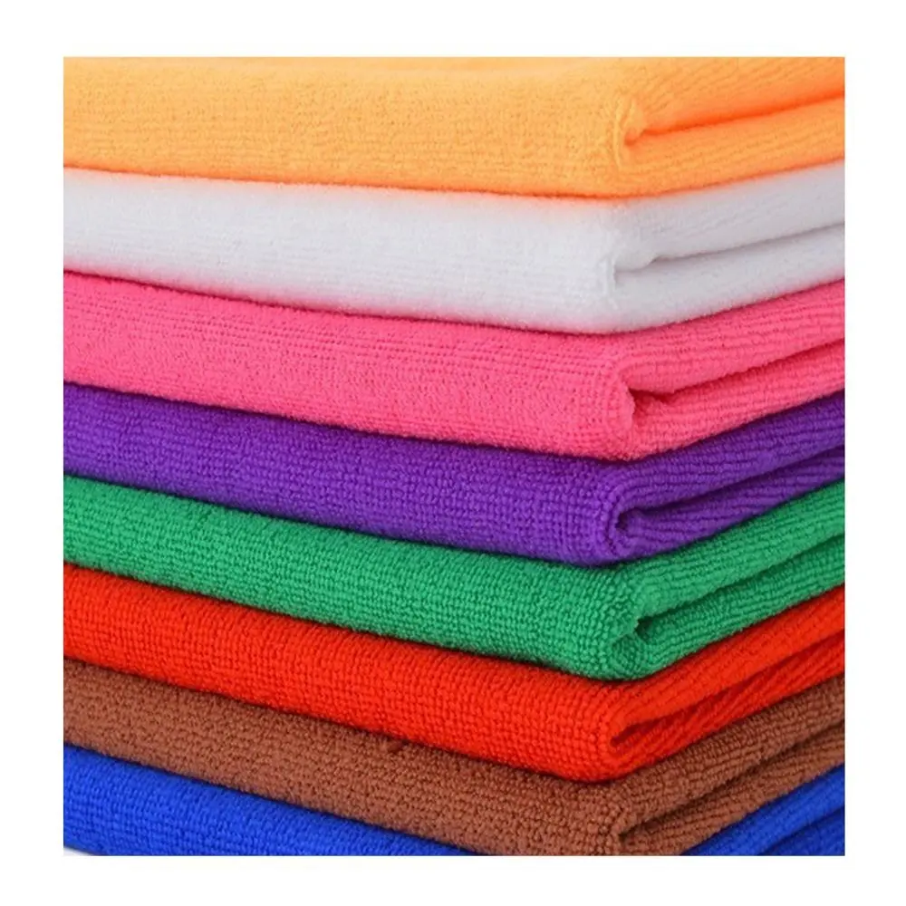Heavy Weight Fabric Wicking and Absorbent Warp Knitted Microfiber Terry Fabric