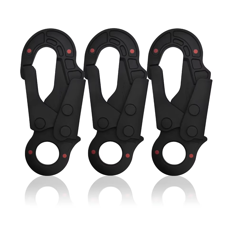 Henglong Opening 20mm Safety Scaffold Insulation Overmolded Safety Snap Hook For Fall Protection/Electrician Work